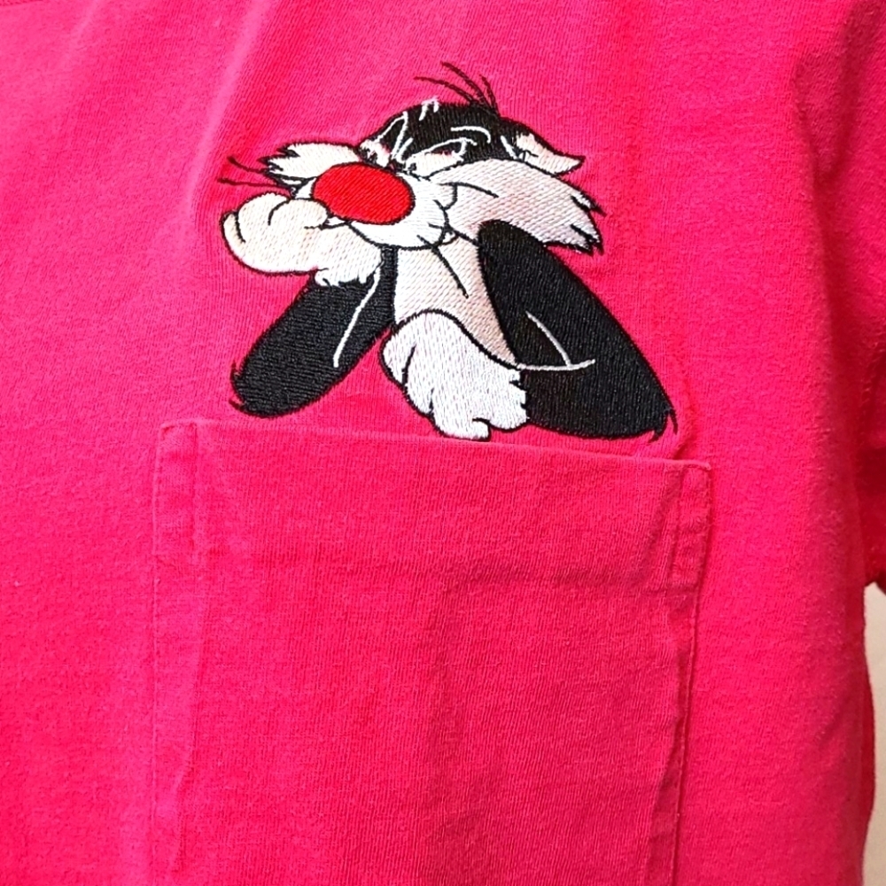 Vintage WB Looney Tunes Sylvester and Tweety Shirt - Picture 4 of 8